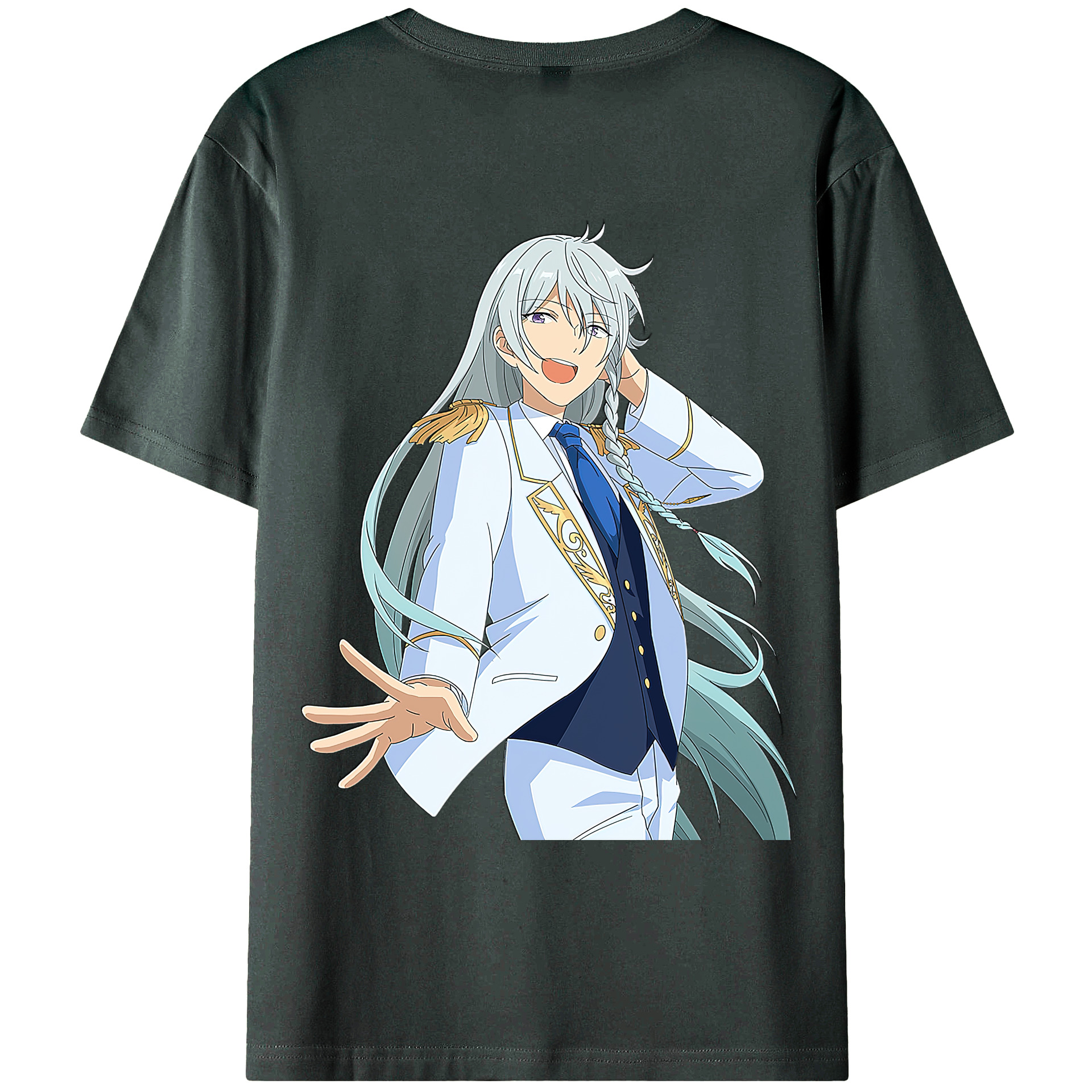 （画像用） あんさんぶるスターズ! Ensemble Stars 綿100％ メンズ半袖Tシャツ（バックプリント） 通気性